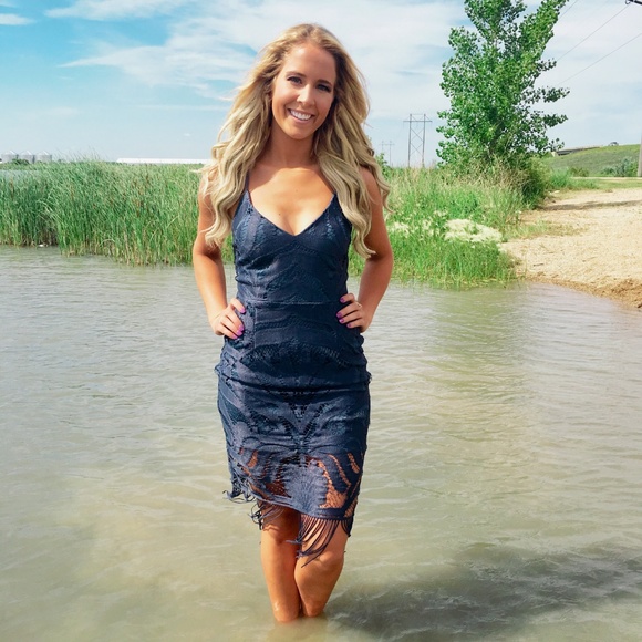 Khaleesi Dress- Steel Blue - Picture 4 of 5